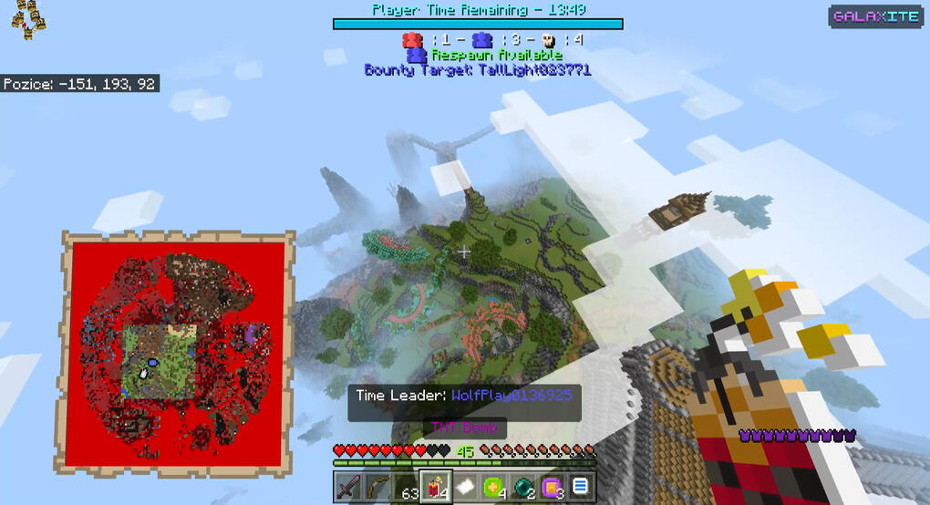 The main screen of the game in the czech language.